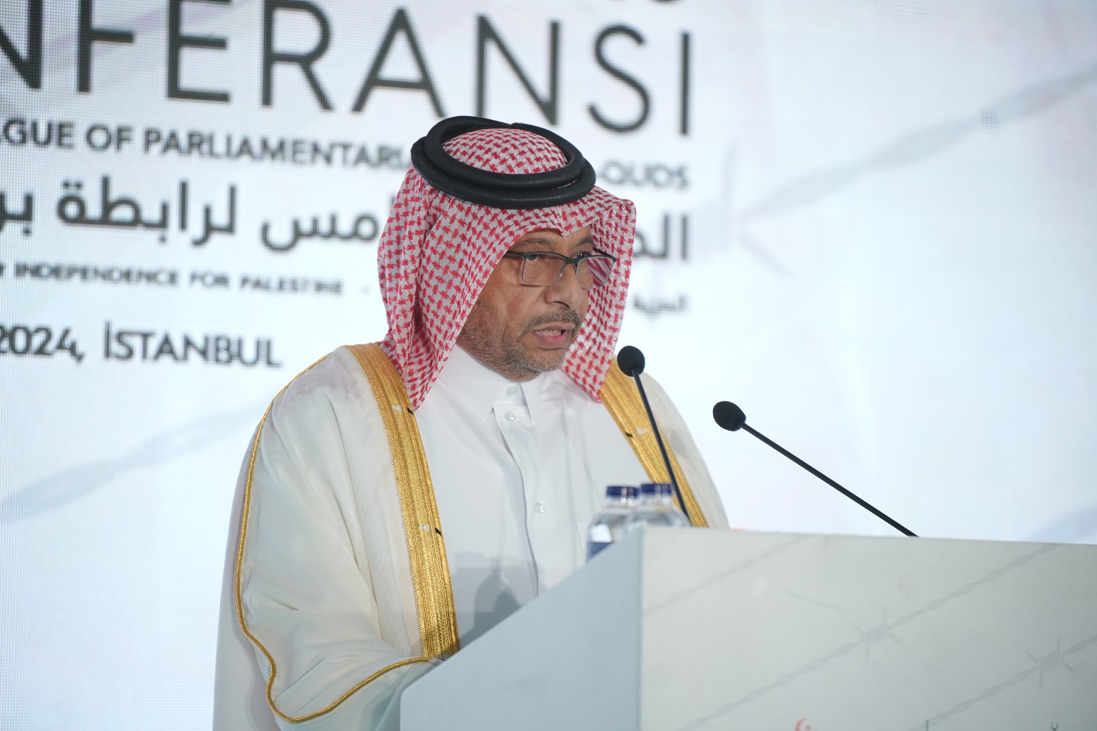 مجلس الشورى يؤكد على مناصرة قطر قيادة وشعبا للشعب الفلسطيني في مؤتمر برلمانيون لأجل القدس